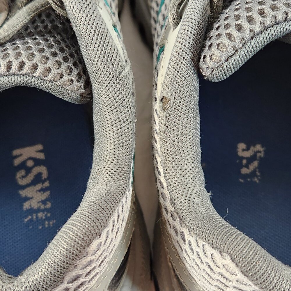KSwiss Tubes Womens Size 7 Turquoise,  Black And Gray Sneakers VG Fast Ship - Picture 12 of 16